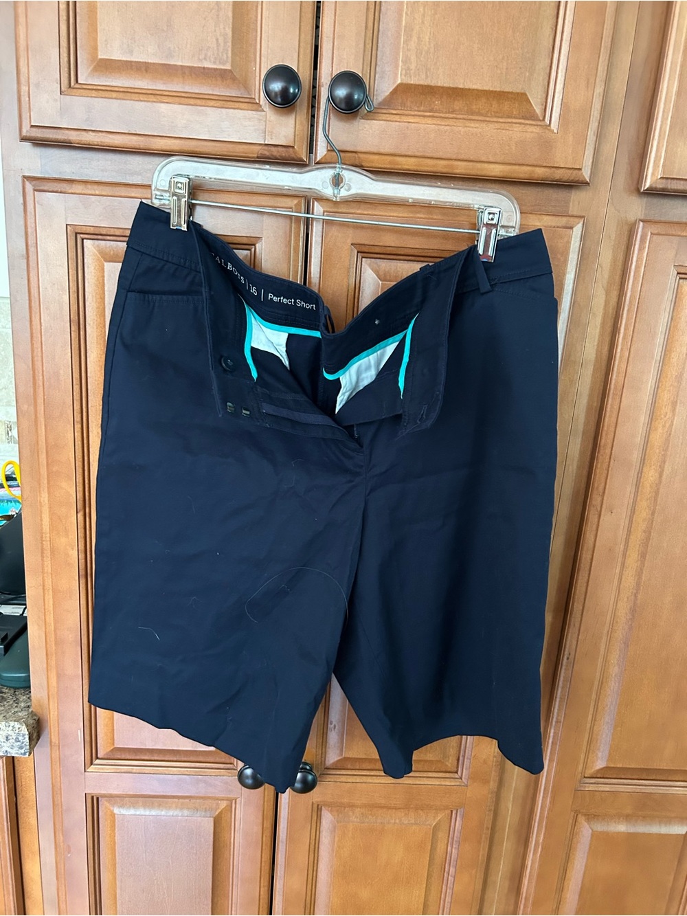 New Talbots Navy Women's Bermuda Shorts